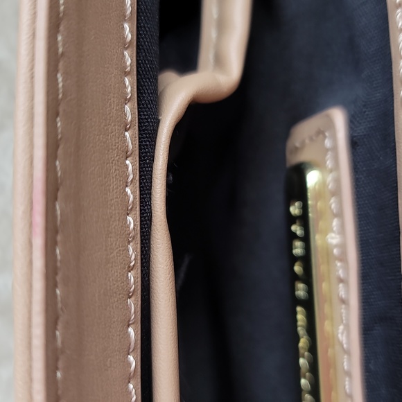 Steve Madden Nude Leather Clutch with Gold accent - Picture 12 of 15